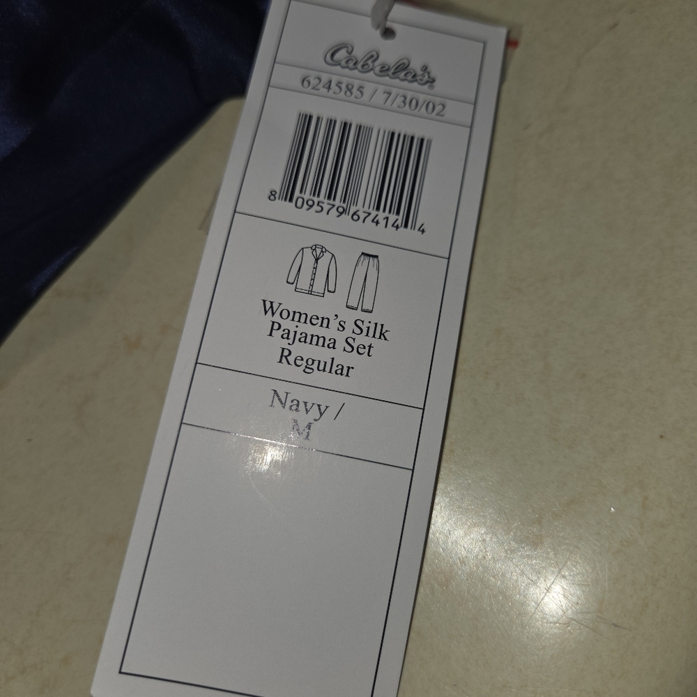 Cabelas Womens Striped Silk Pajama Top New With Tags ( TOP ONLY) - Picture 4 of 7